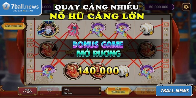 Ghi chú số liệu, tần suất xuất hiện từng loại nổ hũ